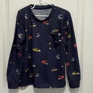 Sovereign Code Worker Truck Print Long Sleeve Pocket Tee Size 7